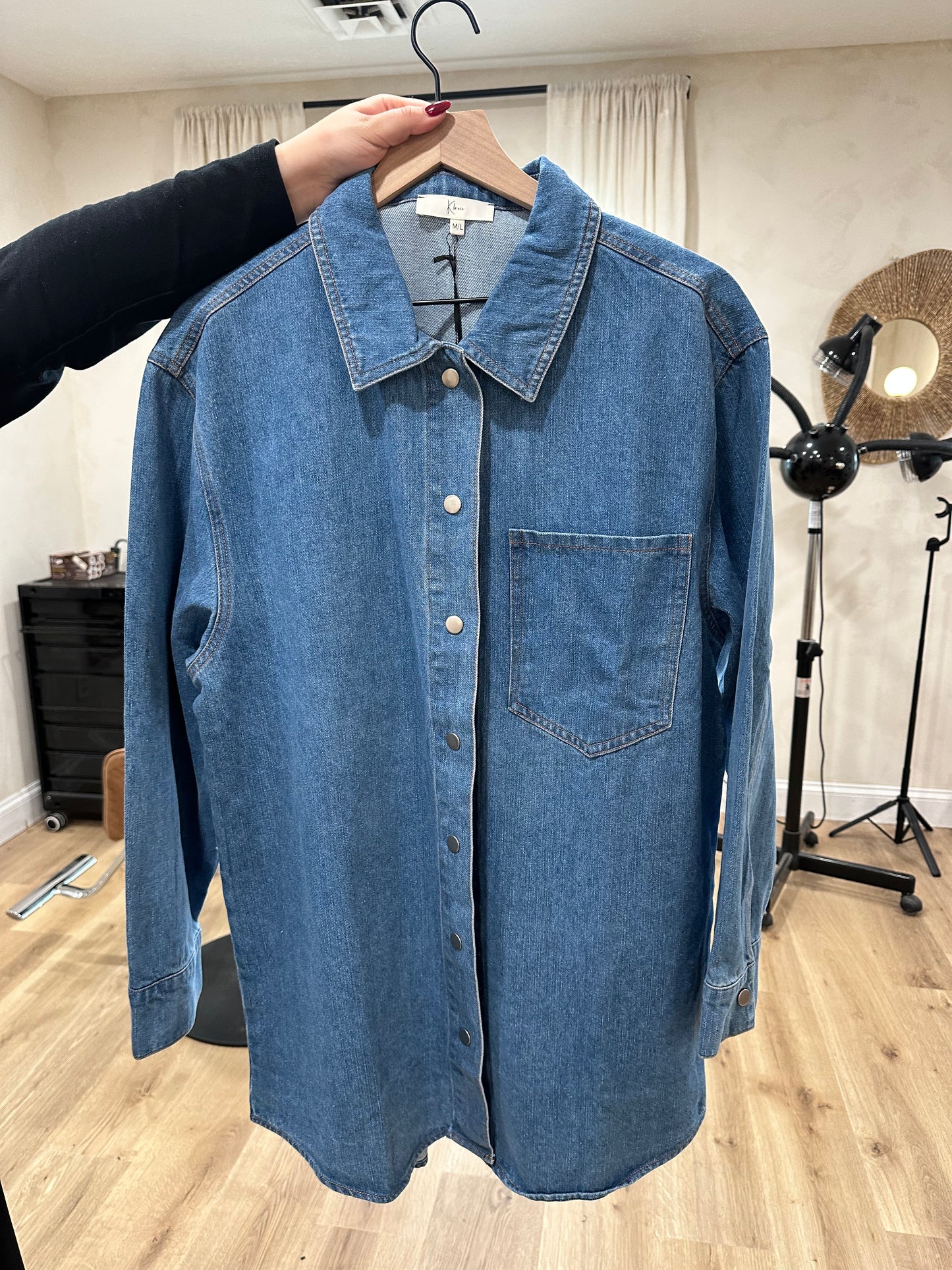 Oversized denim