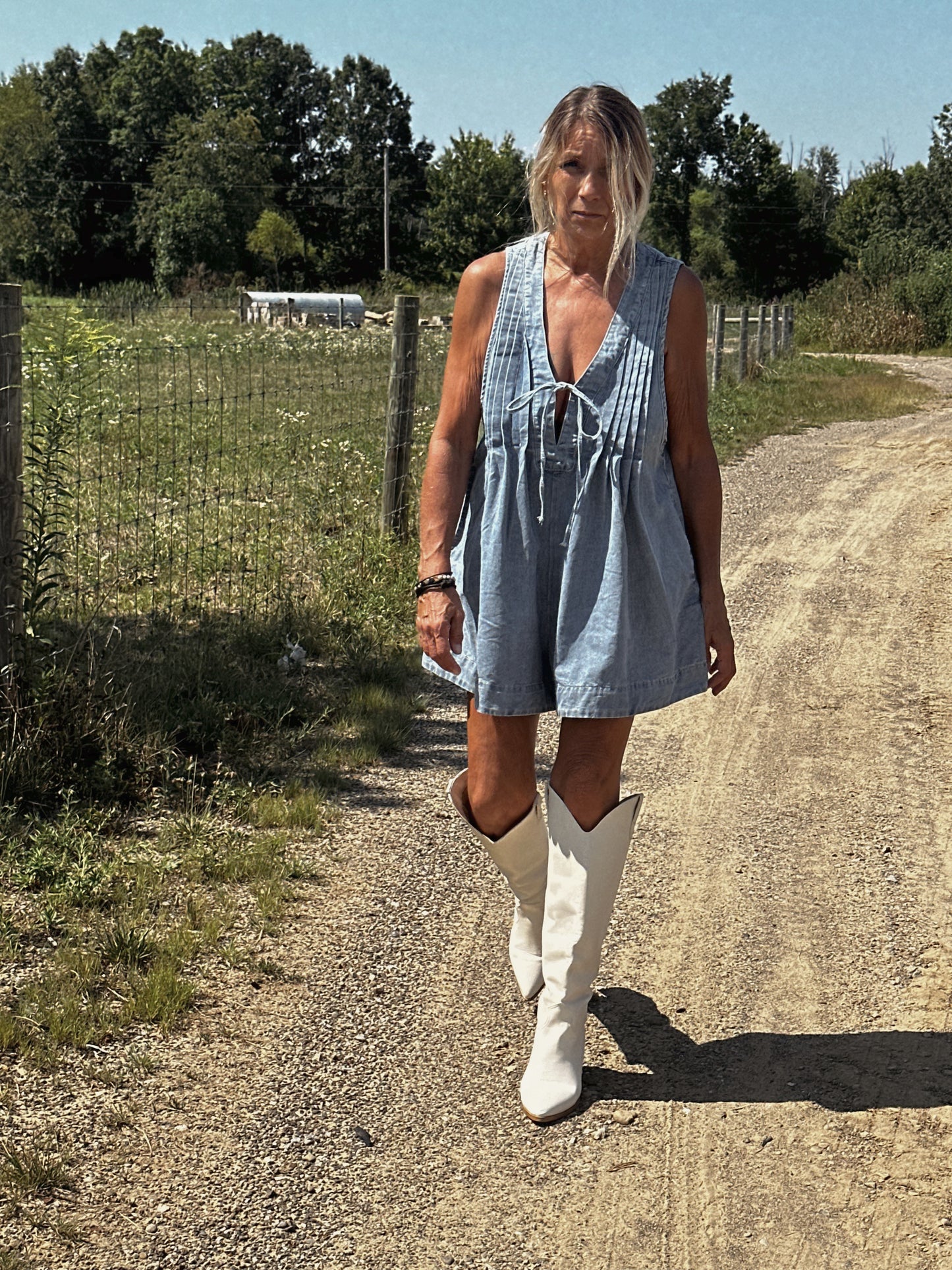 Playful sleeveless romper